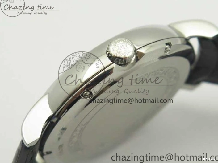 MIROTIME 0321 Portofino Automatic SS TWF 1:1 Best Edition Black Dial on Black Leather Strap A TravelReady 7199